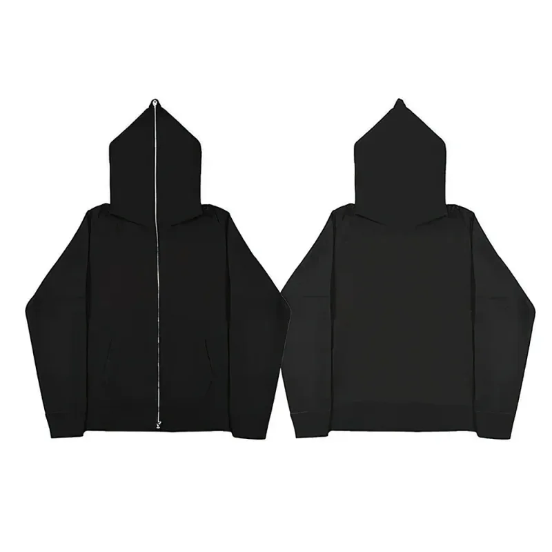 Men's and women's full zip hooded jackets zip hoodies casual cardigans streetwear hip-hop PVDY2K clothing spring fashion