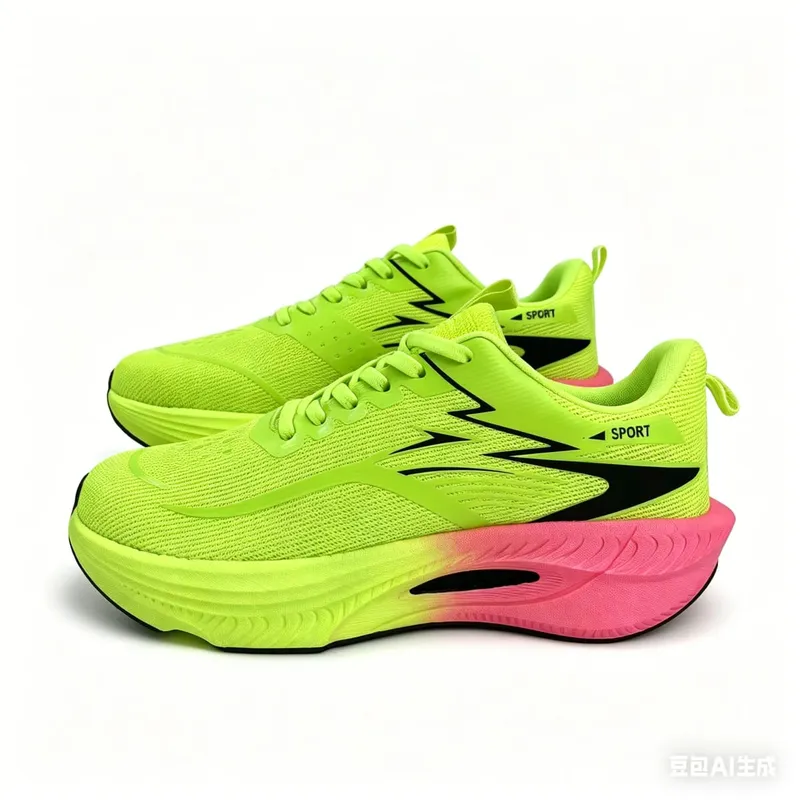Men Running Shoes Marathon Sports Air Cushion Carbon Board Breathable Lightweight Comfortable Women Outdoor Athletic Sneakers
