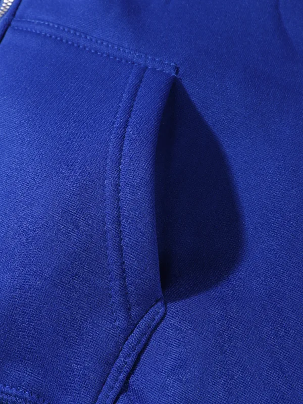 Customized Pattern Logo Diy Men Zipper Hoody Loose Pocket Long Sleeve Fashion Fleece Hoodies Retro Unisex Autumn Clothing