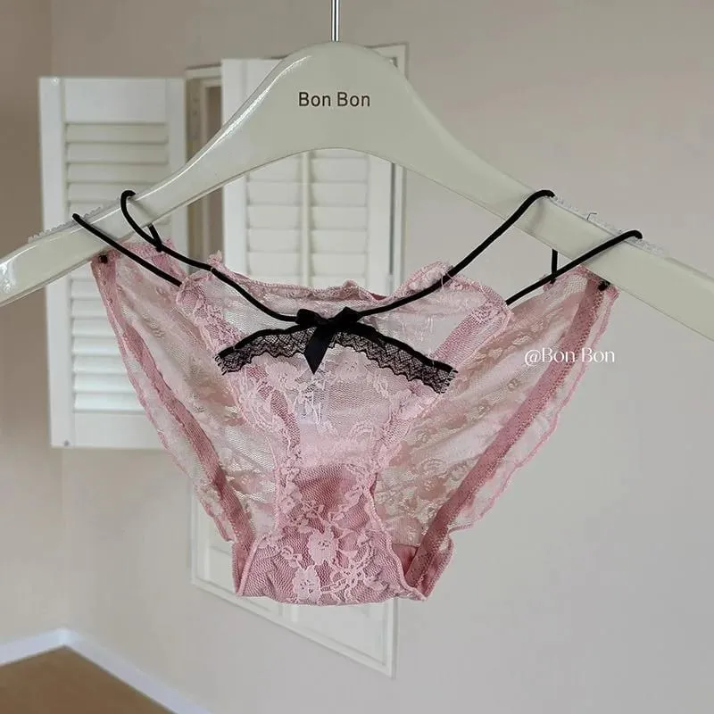 Dámská sada spodního prádla Krajková podprsenka a soupravy kalhotek 2dílné krajkové oblečení push-up s bezdrátovými babydoll — image 4