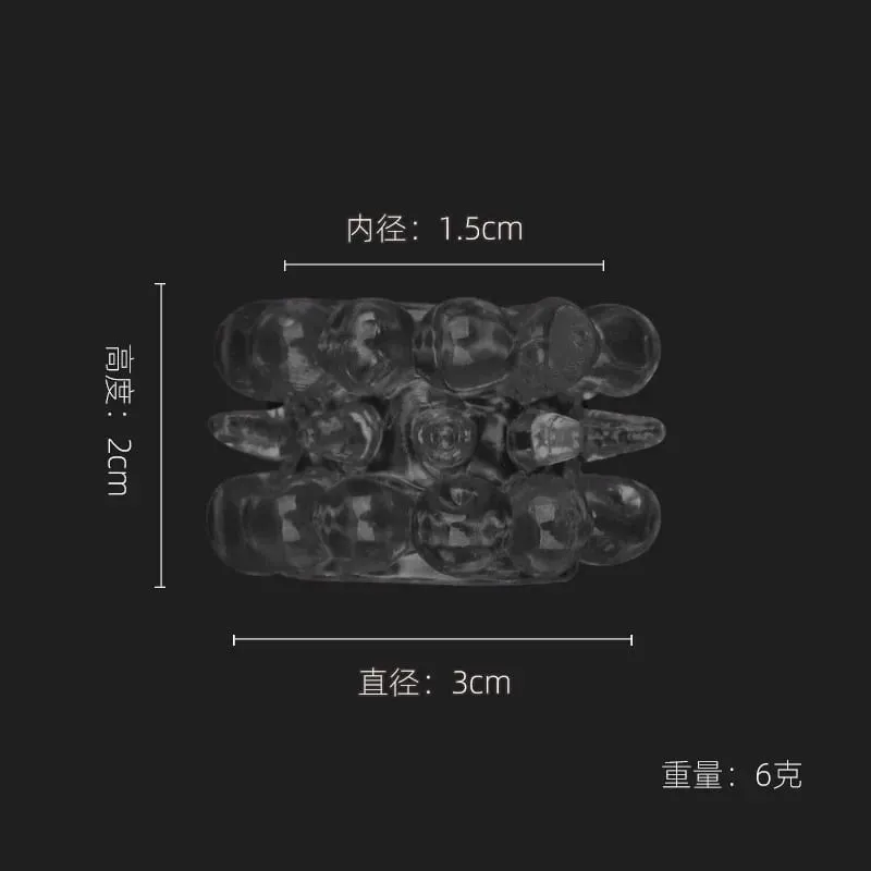 Men's Semen Locking Ring Physical Time-controlling Particle Penis Ring Sex Toy — image 5