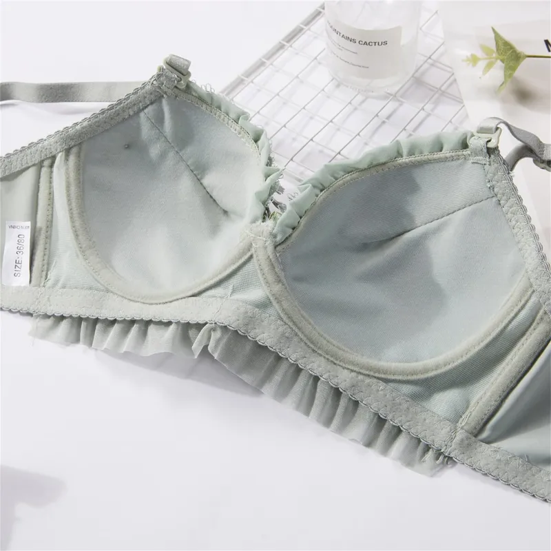 Set Bra Renda untuk Gadis Seluar Dalam Seksi Bra Wanita Pakaian Dalam Wanita Sweet Comel Bra Gadis Bernafas Set Seluar Dalam Lembut Seluar Bra Seksi