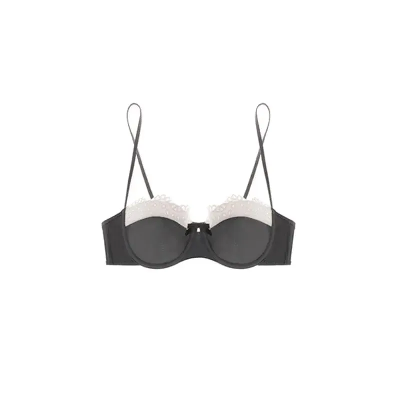 Sophisticated Sensual Lace Lingerie Women's Summer Bralette for Small Breasts Natural Shape No Empty Cup Beautiful Back Bra Set