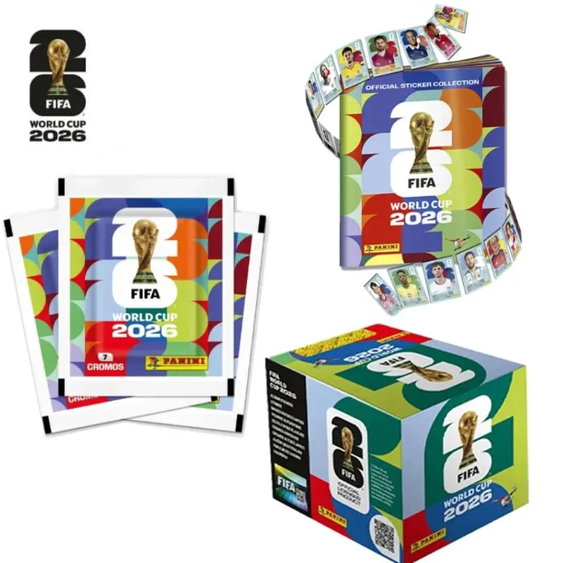 2026 FIFA World Cup Panini Trading Sticker Pack Soccer Football Cards Collection Sports Memorabilia Gift For Boys Kids