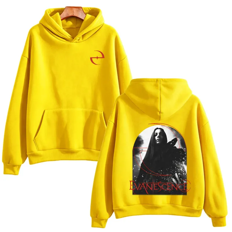 Sanctuary Logo Hoodie Evanescence Rock Band Pullovers Fashion Unisex High Street Sweatshirts Casual Long Sleeve Loose Streetwear