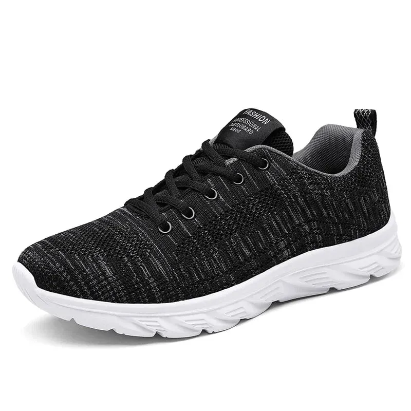 Men Running Shoes Comfortable Sport Shoes Men Trend Lightweight Walking Shoes Men's Sneakers Breathable Zapatillas Black 1
