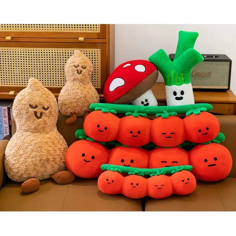 New fun tomato plush toy cute tomato doll for children's leg throw pillow large doll — image 5