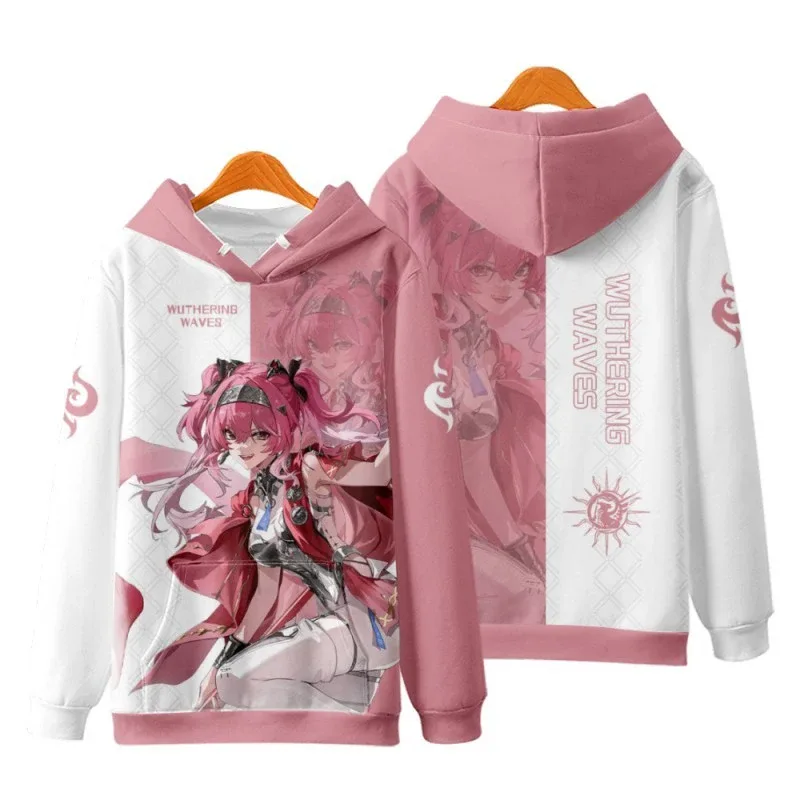 Game Wuthering Waves All Role Playing 3D Hoodies Sweatshirts Fashion Men's Anime Pullover Autumn/Winter Outdoor Casual Tracksuit