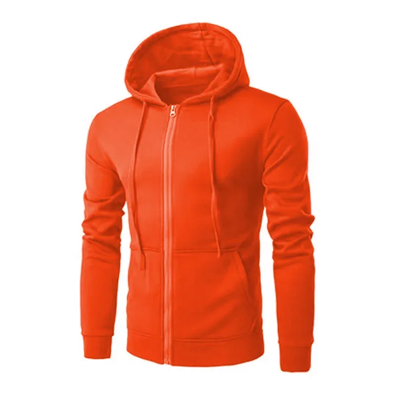 spring autumn Men Sweatshirts Long Sleeve Hoodie Zipper cardigan Male/woman Hoodies Sweatshirt Slim Fit Hoodie Male Clothing