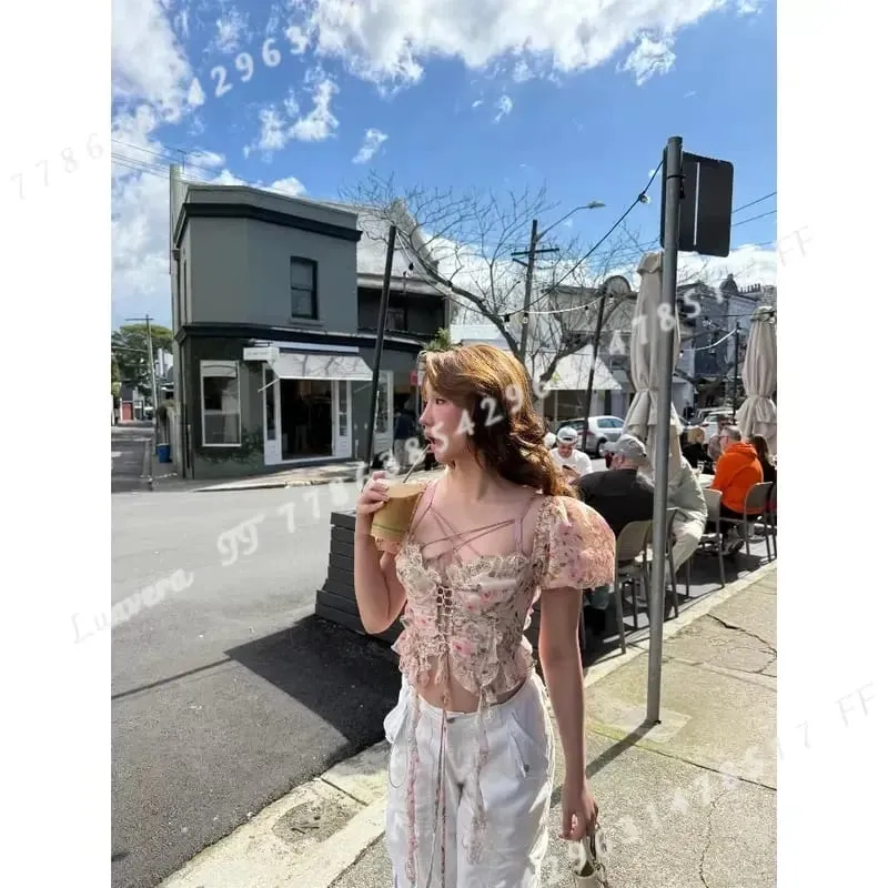 Ensemble de Lingerie d'été en dentelle brodée, cravate croisée, soutien-gorge Push Up en maille transparente, sous-vêtements confortables à porter au quotidien pour femmes, taille 32-38