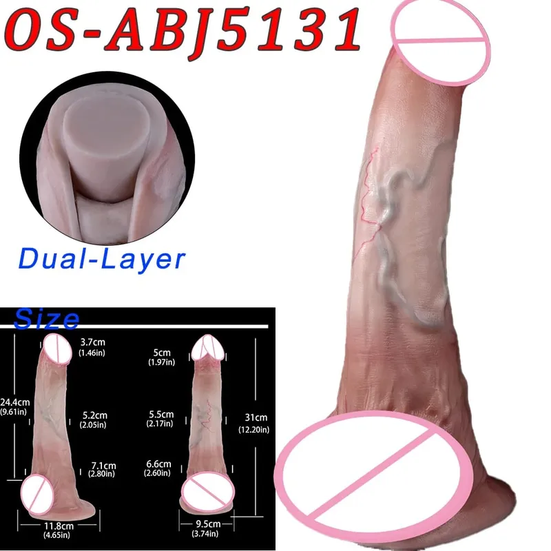 47Cm Thực Tế Dài Dương Vật Giả 2 Đầu Hậu Môn Âm Đạo Kích Thích Đồ Chơi Tình Dục Có Mút Dành Cho Các Cặp Đôi Đồng Tính Nữ Người Đồng Tính Nam trưởng Thành Dụng Cụ
