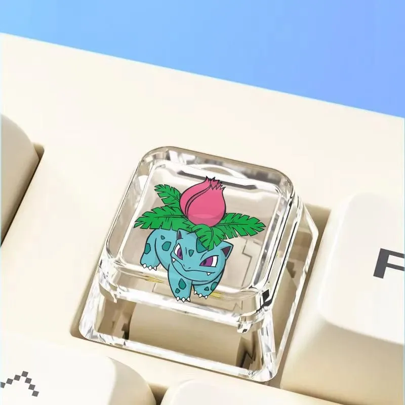 Cross mechanical keyboard personalized anime keycap single Charmeleon Blastoise Eevee transparent cartoon keycap — image 37