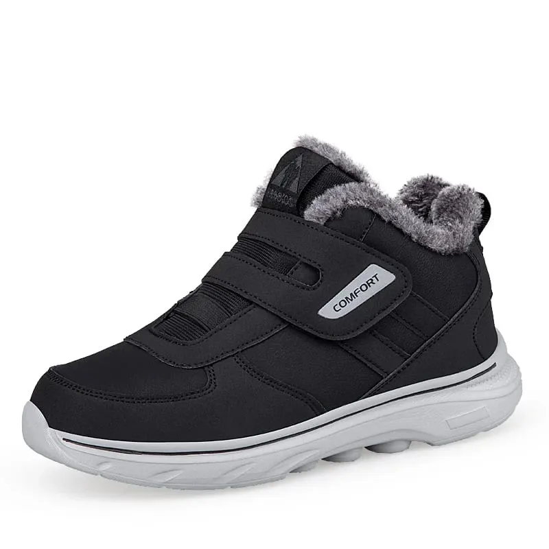 Inverno de pelúcia tornozelo tênis ortopédicos ajustável sapatos para diabéticos sapatos de caminhada esportes gancho e laço pés inchados polegar eversão