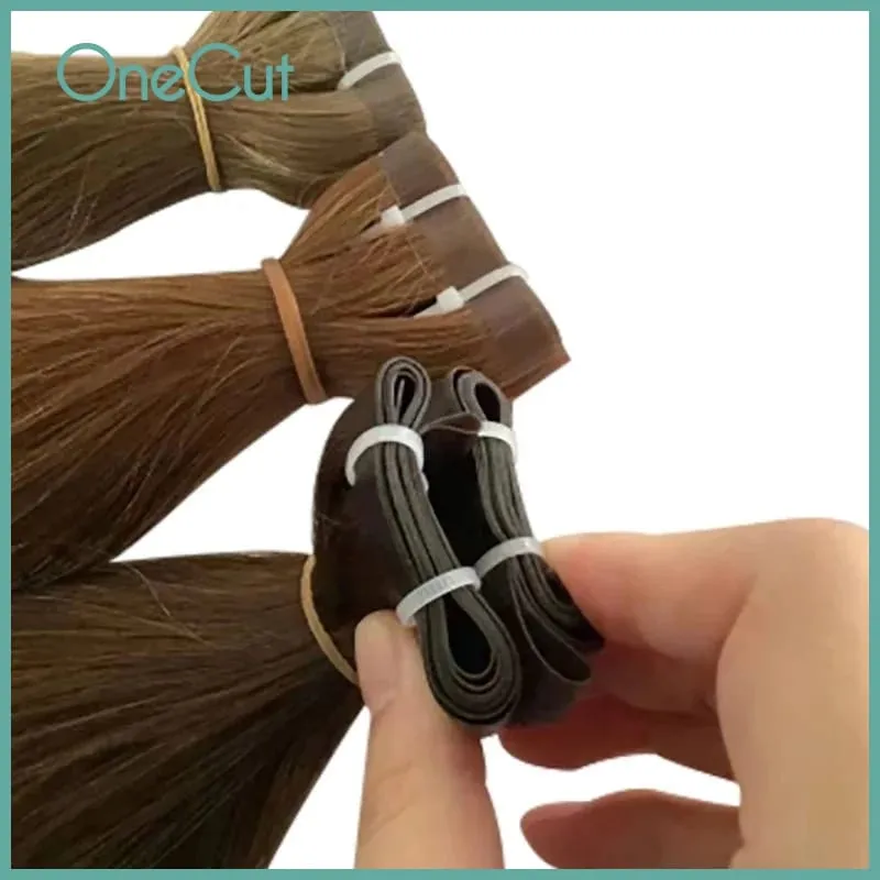 Tape PU Hair Weft Straight Raw Virgin Brazilian Sew In Double Drawn High Quality Bundle Natural Real Human Hair Weave 14-28inch