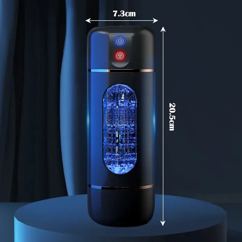 Sexleksaker för vuxna Automatisk onanikopp för män Intelligent Röstficka Pussy Penis Träningsvibrator Sexleksak