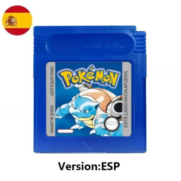 Cartouche de jeu vidéo Pokemon 16 bits, plusieurs styles, rouge, bleu, cristal, doré, vert, argent, jaune, carte de Console GB/SP