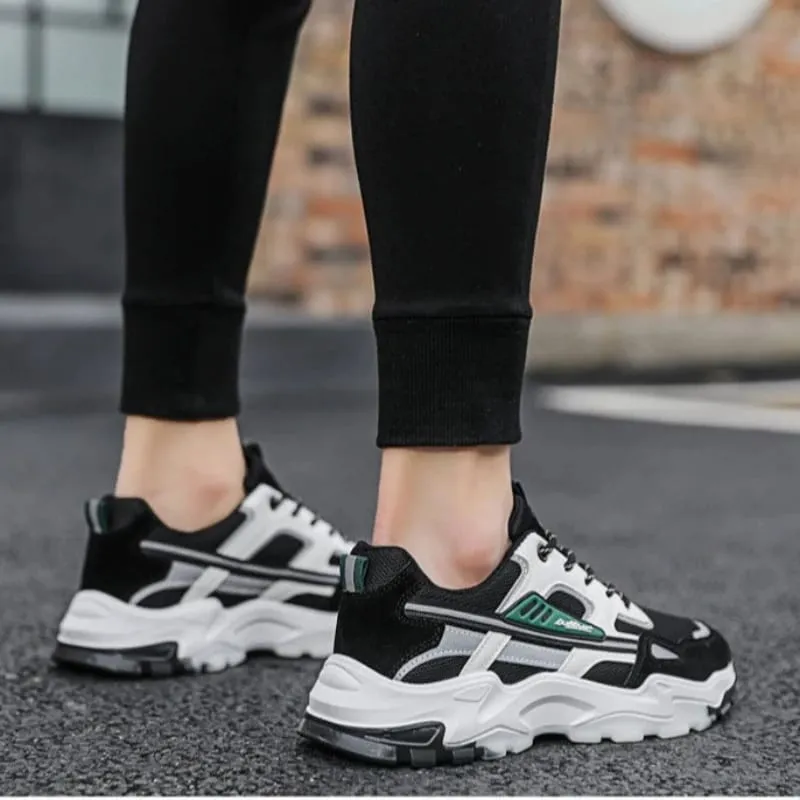 Hot Sale Men's Sneakers Breathable Mens Vulcanized Shoes Mesh Fashion Outdoor Running Shoes Non Slip Platform Shoes for Men 2026