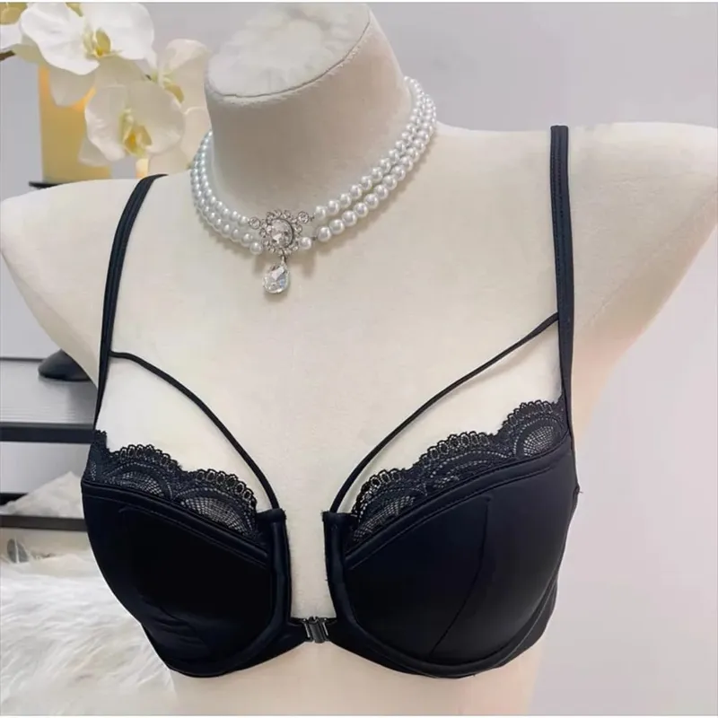 Front Close Smooth Bra Half Cup Pushup Minimizer Soft Wire Side Support Breathable Summer French Lingerie Бюстгальтер Женский