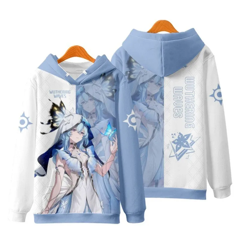 Game Wuthering Waves Cosplay Hoodies 3D Phrolova Print Men Women Anime Sweatshirt Autumn/Winter Hoodie Casual Y2k Tracksuit Coat