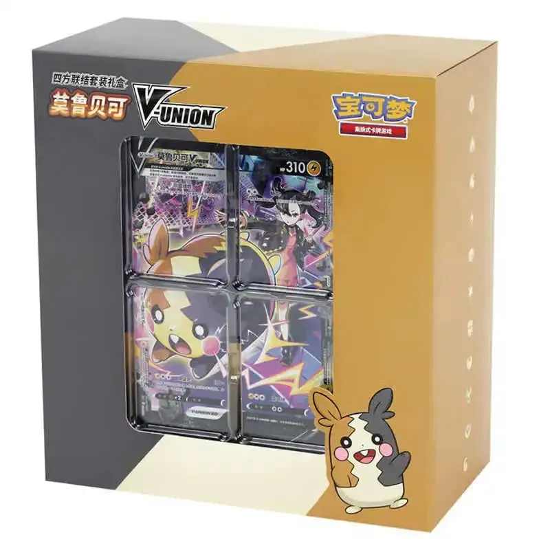 庫存正品 100% 原始寶可夢 Ptcg 卡四重奏耦合 V-Union 禮盒皮卡丘大收集莫魯貝克 Mew-Two Ptcg