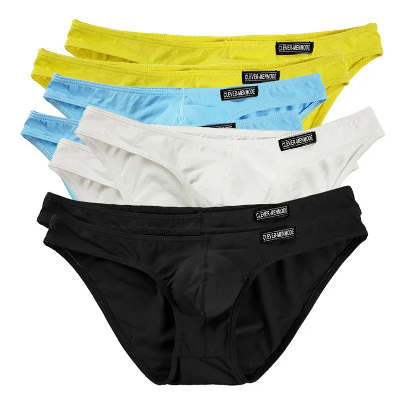 Men Ultra-thin Briefs Sexy Underwear Man Low Rise Mini Bikini Cuecas Soft Underpants Homem Panties Comfortable