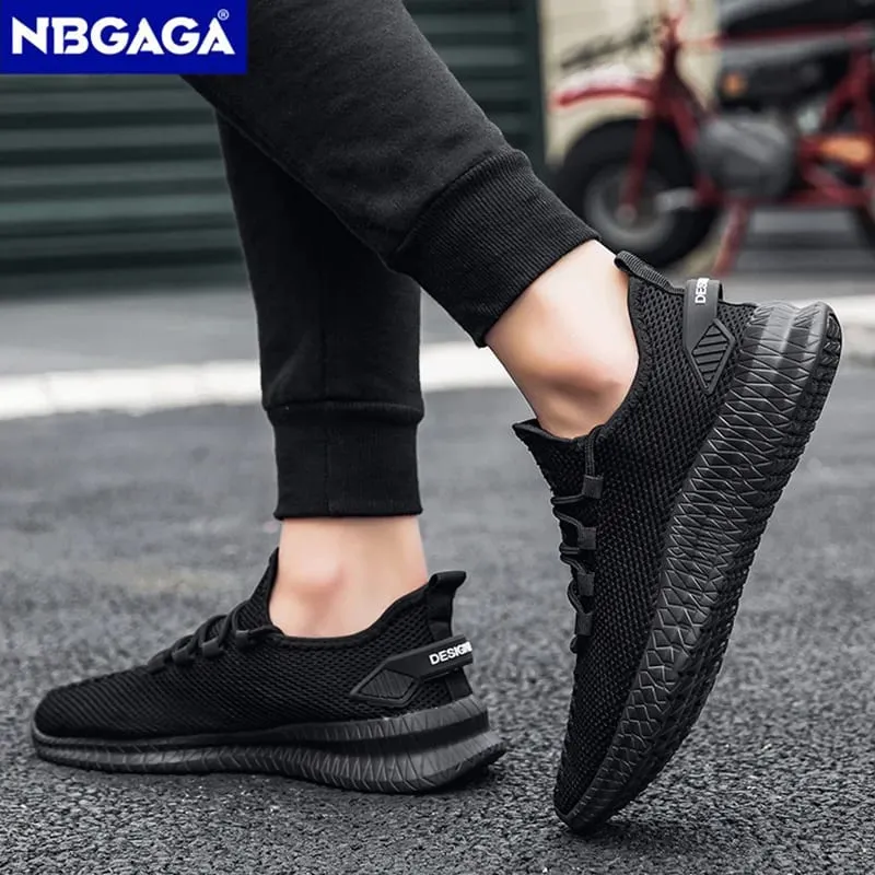 Sapatos clássicos para homens sapatos esportivos casuais moda respirável tênis de corrida ao ar livre malha leve calçado de caminhada