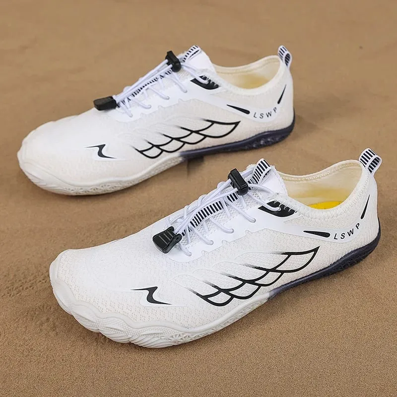 Men's Casual Sports Shoes Men's Water Shoes Beach Shoes Quick-Drying Barefoot Hiking Shoes Swimming Water Shoes Snorkeling Shoes Suitable for Beach Vacations Camping Beach Parties Gym Workouts Breathable Lightweight Training Shoes Unisex