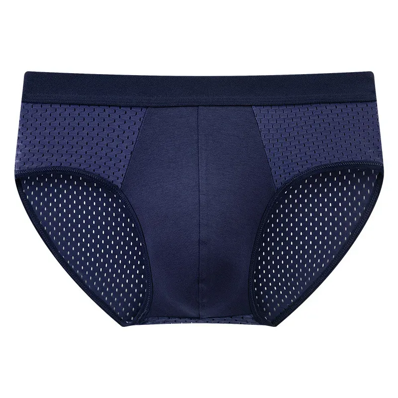 1/4 PCS ผู้ชายชุดชั้นในชายบาง Breathable สามเหลี่ยมกางเกงสำหรับชายผ้าไหมน้ำแข็งกางเกงตาข่ายเซ็กซี่สแควร์มุมกางเกงสำหรับกางเกงขาสั้น
