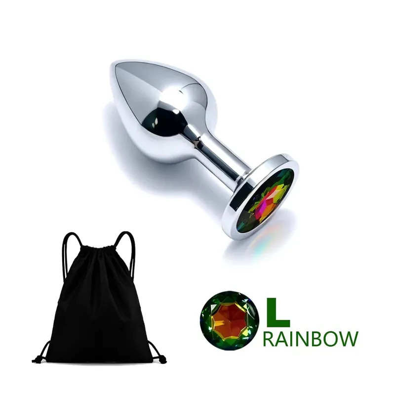 5 Size Metal Anal Plug Butt Plug Sex Toy Butt Toy for Women Men Couples Adult Game Masturbator Anal Diamond Sex Toys