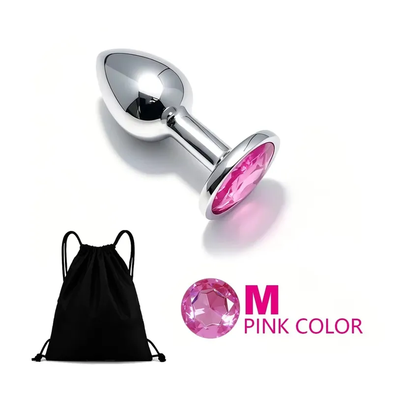 5 Size Metal Anal Plug Butt Plug Sex Toy Butt Toy for Women Men Couples Adult Game Masturbator Anal Diamond Sex Toys