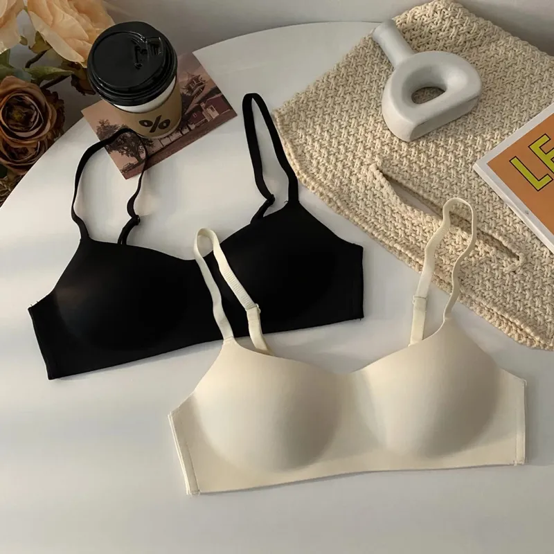Seamless Bras For Women Small Chest 1/2 Cup Push Up Bra Non-Wire Bra Women Support Underwear Sexy Lingerie Female Intimates