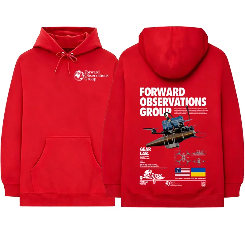 Forward Observations Group Hoodies Men Women Clothing Fashion Casual Oversized Long Sleeves Hooded Sweatshirts Hoodie Streetwear
