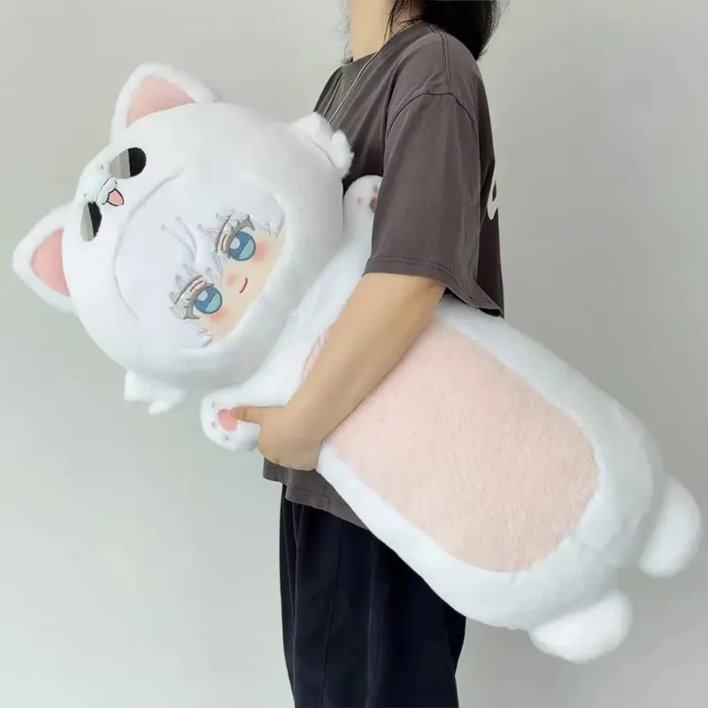 80cm Jujutsu Kaisen Plush Toys Gojo Satoru Geto Suguru Long Body Hugging Doll Cute Stuffed Animals Soft Sofa Cushion Plushie