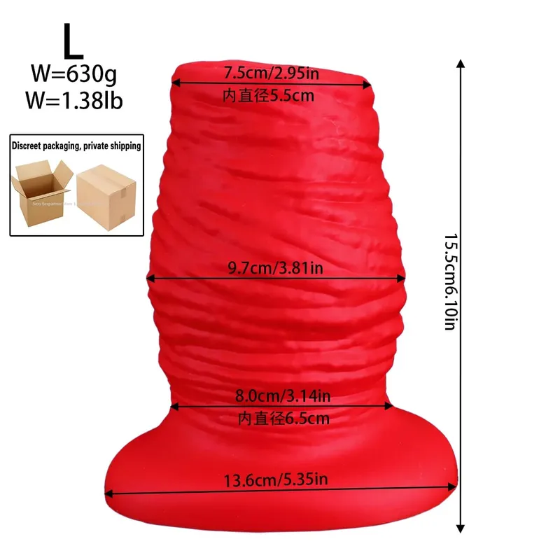 Hollow Butt Plug Silicone Huge Anal Plug Speculum Peep Sex Toys For Women Men Gay Fisting Boxing Gloves Enema Flushing Adult Toy