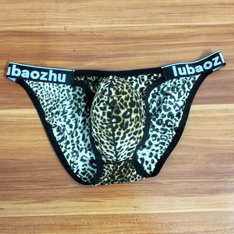 2026 Leopard Pouch Underwear Men Underpants Panties Soft Mens Swimming Briefs Sexy Low-waist Breathable Трусы Мудские Хлопковые