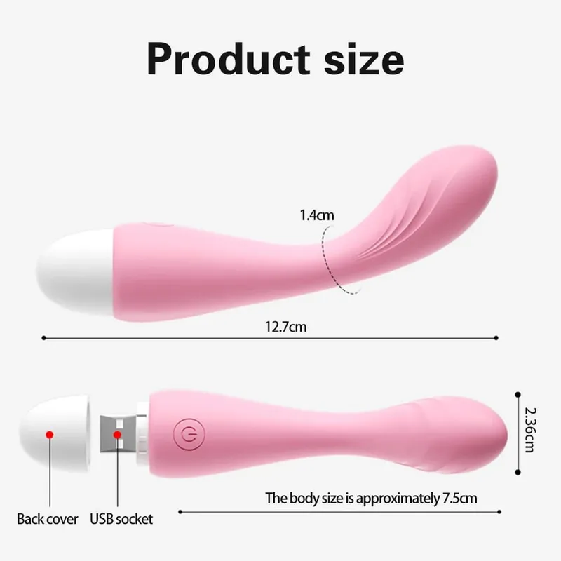 G Spot Vibrators Clit Stimulation Anal Dildo Vibrator Nipple Clitoris Stimulator Beginners Masturbator Sex Toys for Adult Female