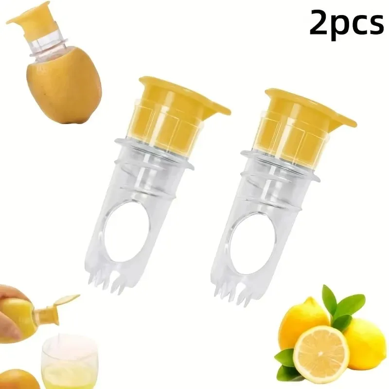 New Screw Top Lemon Juicer Mini Manual Lemon Squeezer Portable Lemon Juicer With Lid Squeeze Lime for Cocktails Plastic Manual