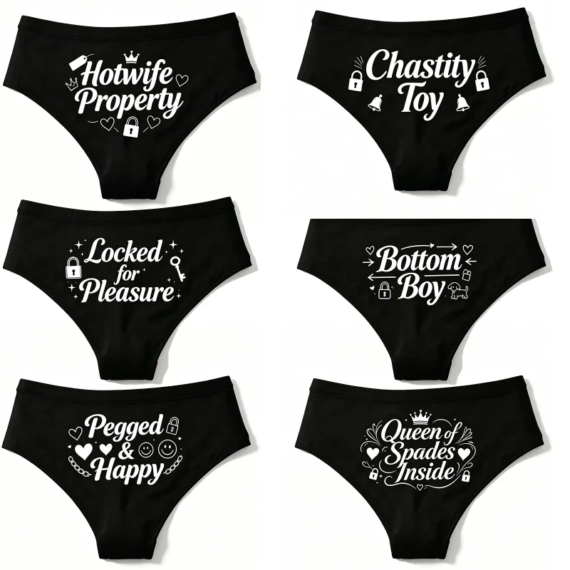 Femboy Sissy Queen Of Spades Cuckold Gay BBC Cotton Underwear Lingeries For Women Girl Briefs Female Underwear Ladies Underpants