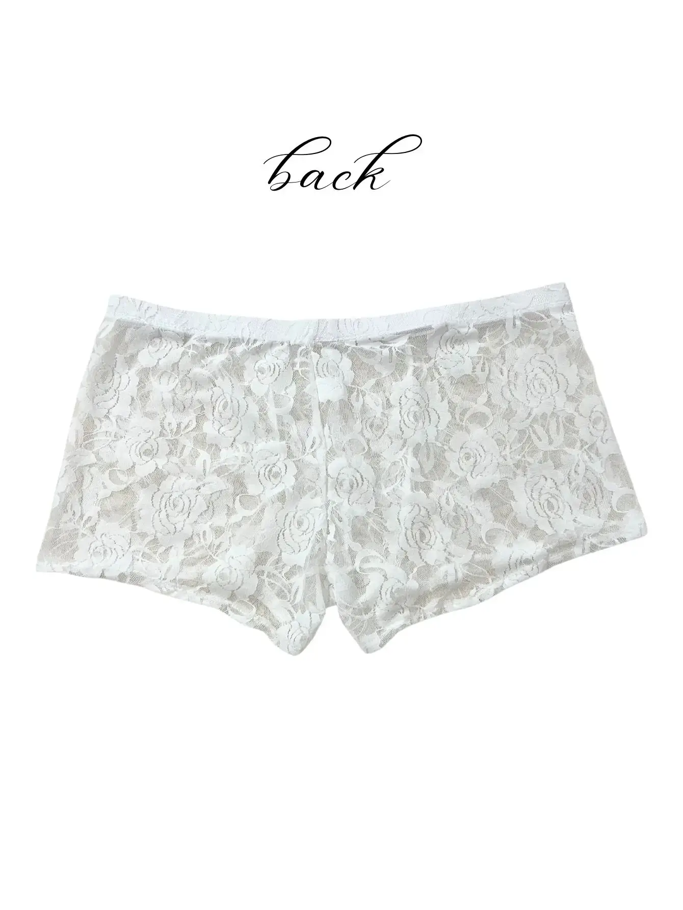 1 pieza de bordado de encaje sexy de nuevo diseño de moda para hombres, ropa interior de esquina plana de encaje transparente de alta elasticidad, sexy, seda de hielo 3256811662670417