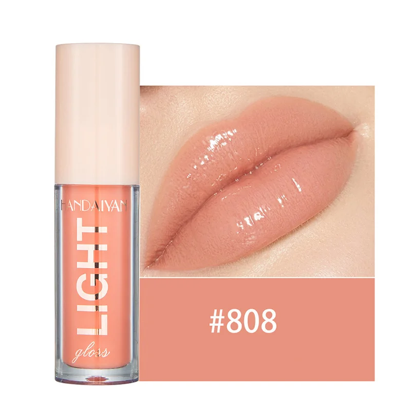 12 barev Mirror Pearl Lesk na rty Dlouhotrvající hydratační lesk Glitter Lip Glaze Vodotěsné sklo Tekutá rtěnka Dámský make-up