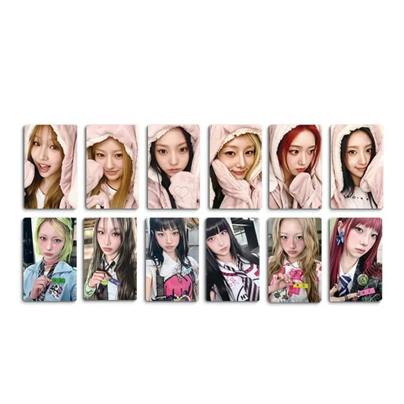 K-pop UNCHILD 6pcs/set New Album "UNCHILD" Pajama Card Nameplate Card Postcard Collectible Card Photo Card Yeeun Heikie Ako
