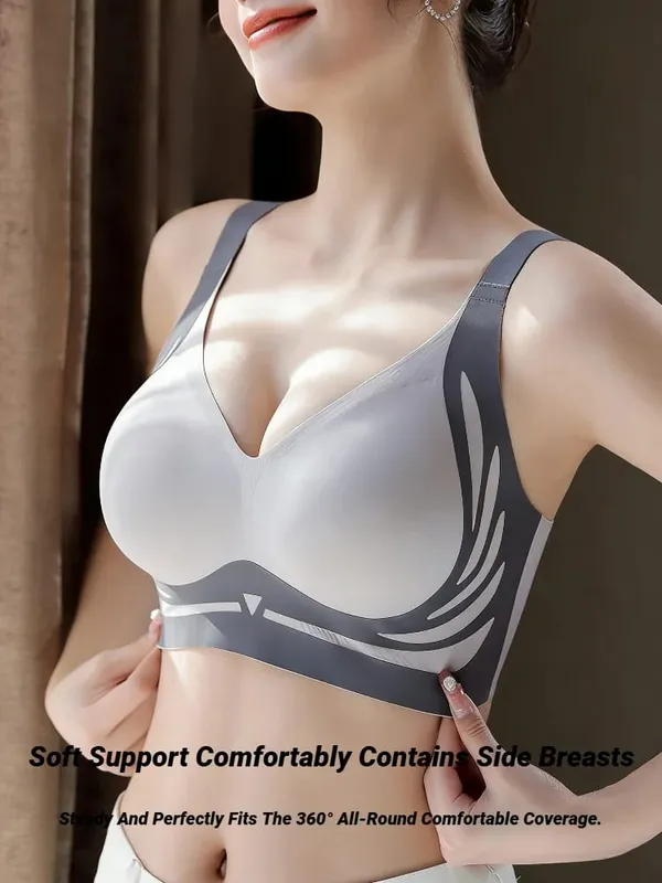 Mga Babaeng Push Up Bras Seamless Comfortable Angel Wings Set Trendy Soft Breathable Underwear Babae Walang Wire Lingerie Plus Size