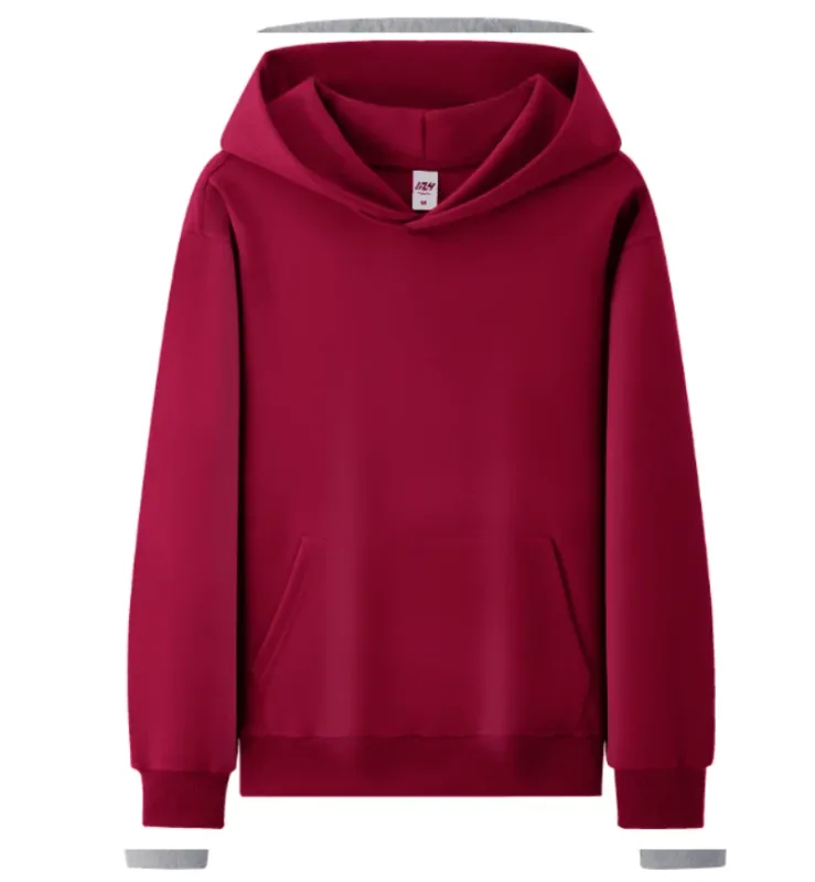 Fashionable Loose Cotton Hooded Sweatshirt for Men and Women, Customized Printed Logo, Embroidered Logo, Spring and Autumn Cloth