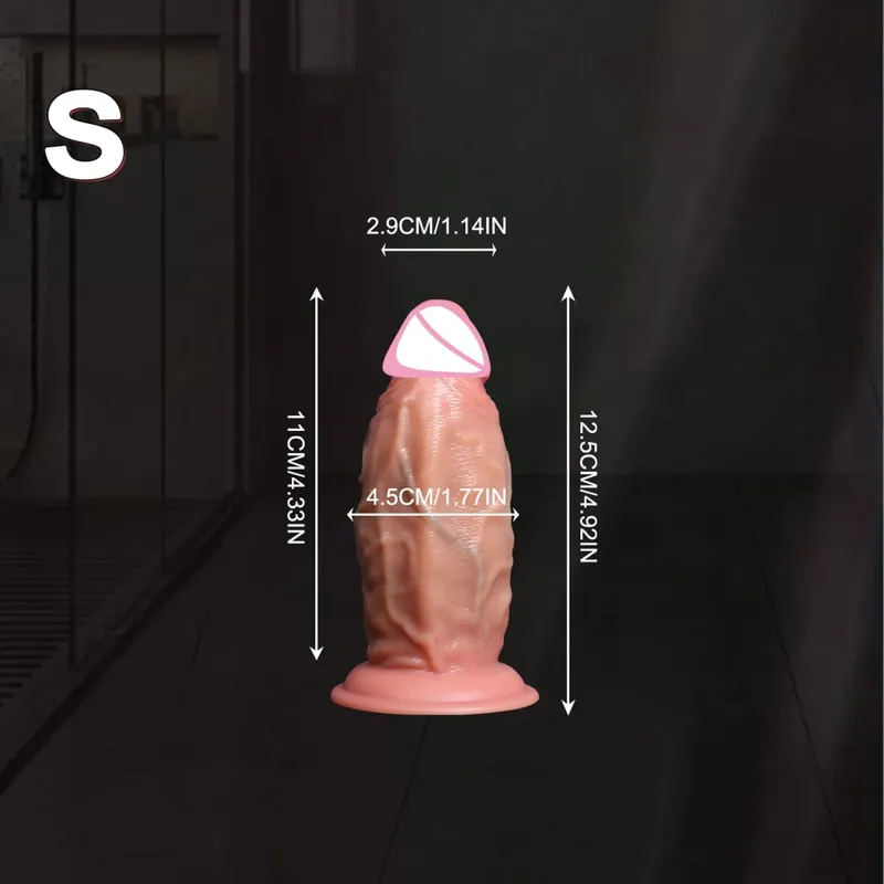 5 Sizes Realistic Anal Dildo Soft Huge Penis Suction Cup Anal Sex Toys For Woman Vagina Adult Masturbator Cock Big Dick Buttplug