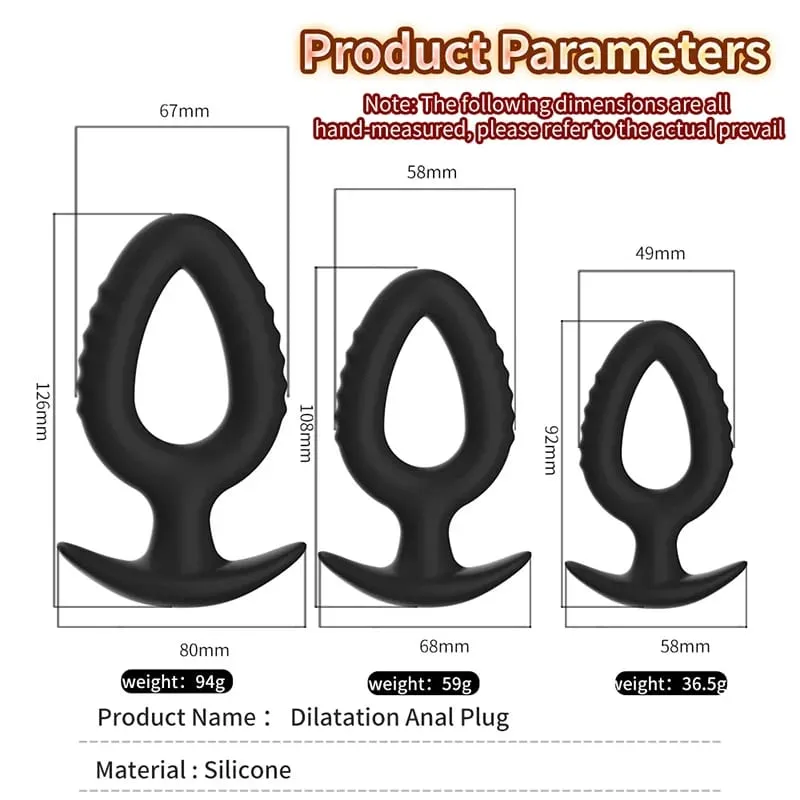 3 ขนาด Anal Plug ซิลิโคน Anal Dildo Dilator ของเล่นสำหรับผู้หญิง Dilating Butt Plug เร้าอารมณ์กระตุ้นชายต่อมลูกหมาก ...