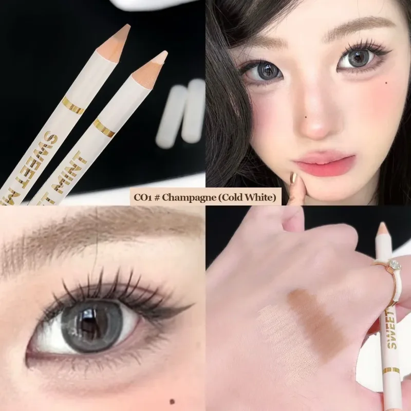 Dual End Aegyo-Sal Makeup Pen Nude Apricot Brown Under Eye Highlight & Shadow Pencil Natural Contour Brightening Eye Liner
