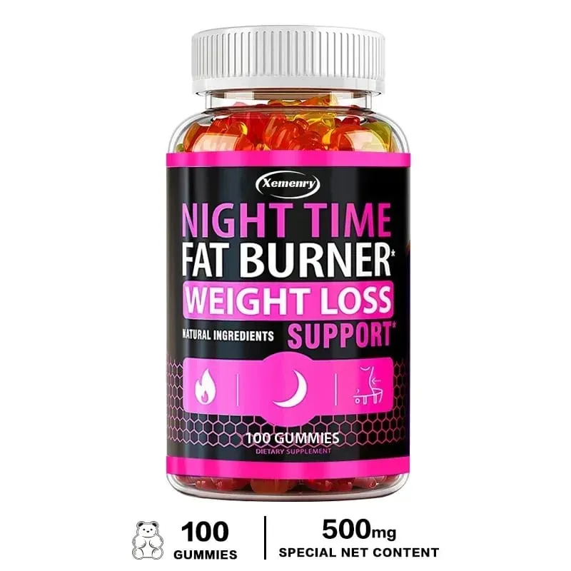 Nighttime Metabolism Gummies - Tone Up Capsules for Bloating & Metabolism Appetite Suppressant