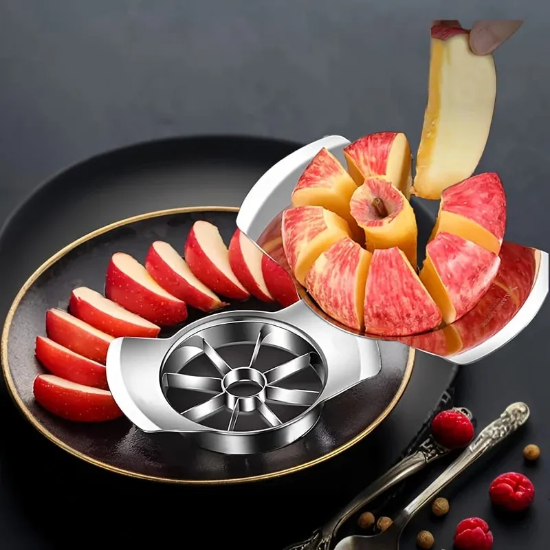 1pc Stainless Steel Slicer and Peeler Set for Apples Oranges and More - Easy-to-Use Kitchen Gadget Fruit Slicing Tool