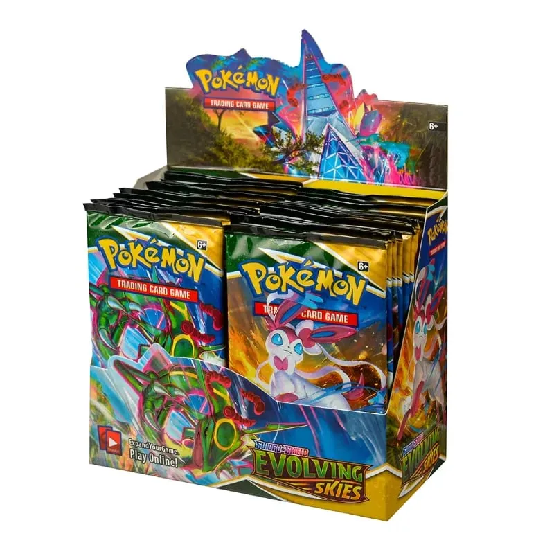 2026 New Pokémon Cards Chaos Rising Booster Box 36 Packs 360 Cards English TCG Collectible Trading Card Game Toys for Kids Gift