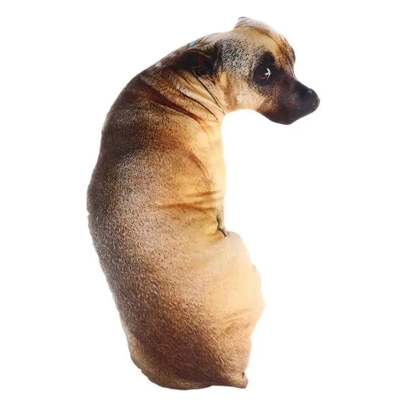 Cute 3D Lifelike Animal Throw Pillow Soft Dog Pillow Creative Cushion Home